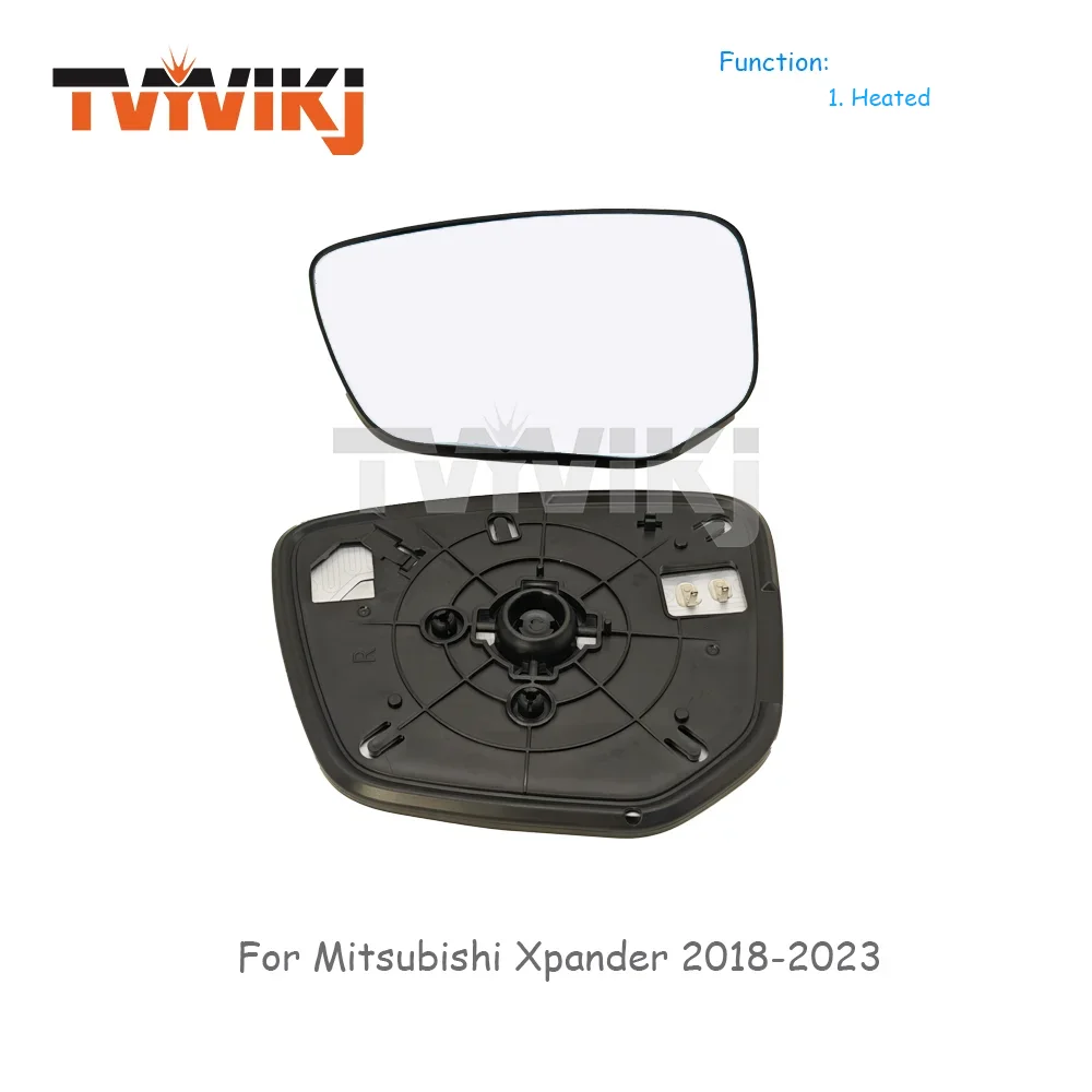 

Левая и правая сторона для Mitsubishi Xpander 2018-2023, боковое зеркало заднего вида с подогревом, стеклянные линзы, автомобильные боковые зеркала с подогревом