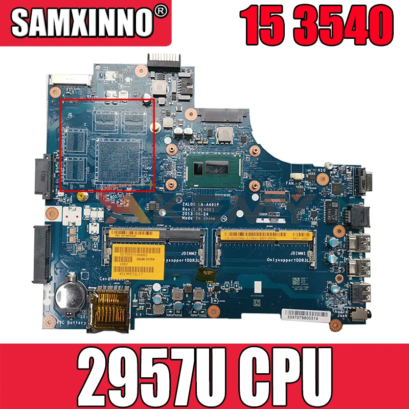 

Akemy Brand NEW LA-A491P FOR DELL Dell Latitude 15 3540 Laptop Motherboard Celeron 2957U CPU CN-0YKPHW YKPHW Mainboard 100%test