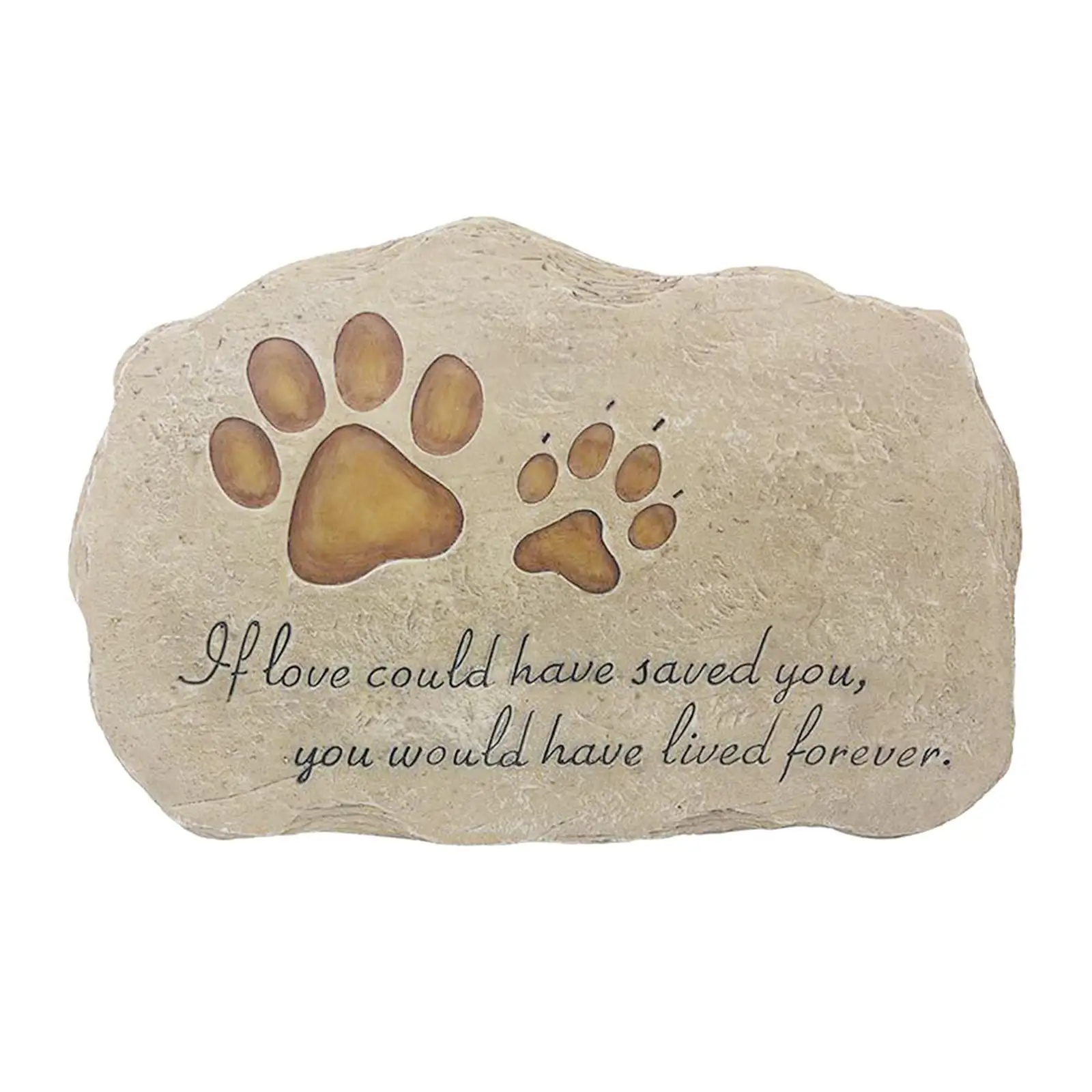

Pet Memorial Stone Waterproof Dog Grave Marker Backyard Tombstone Ornament