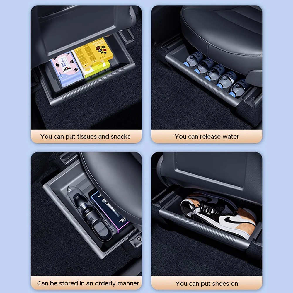 Tesla Model Y Центральная Консоль Ящик Для Хранения Под Сиденьем Органайзер Скрытого