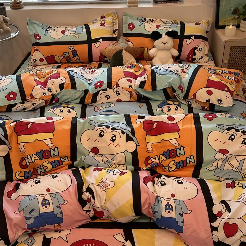 Новый милый модный мультяшный карандаш Shin Chan хлопковый 1 5M1 8 комплект постельного