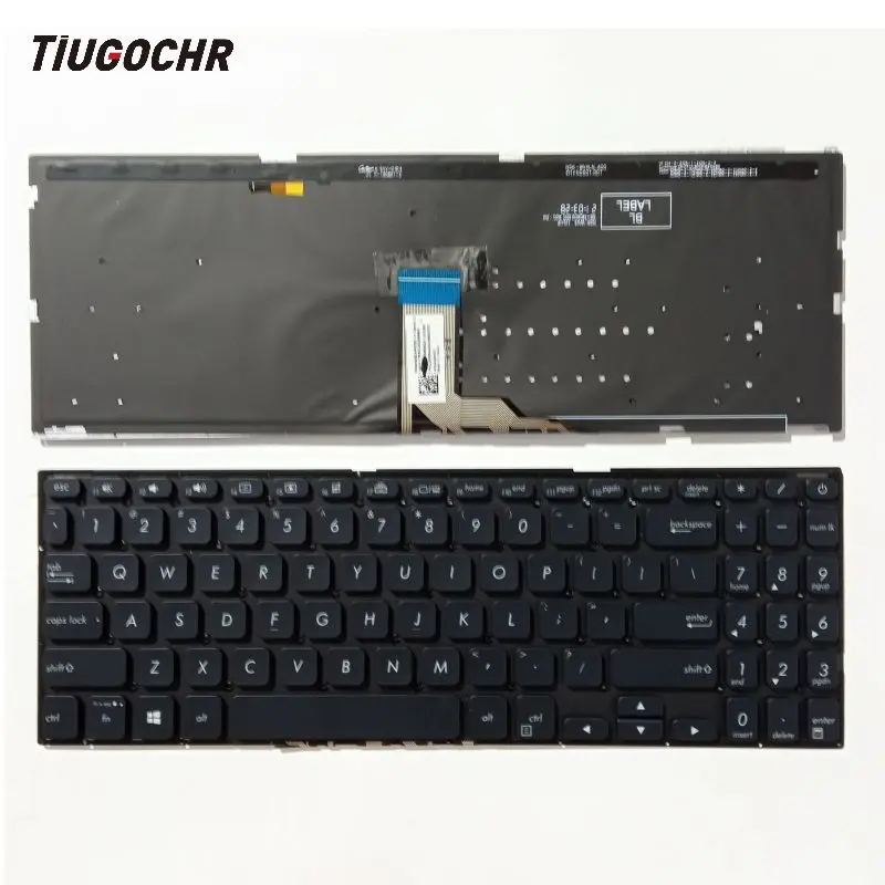 

Keyboard For Asus Vivobook X512 X512D X512DA X512FA X512U X512UA Backlit Black