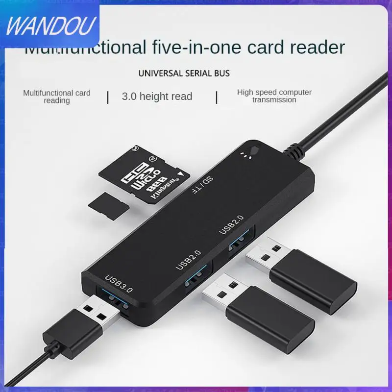 

Quick Heat Dissipation Five In One High Speed Reading Expanding Sd/tf Card Slots With Multiple Ports Hub Attractive And Durable