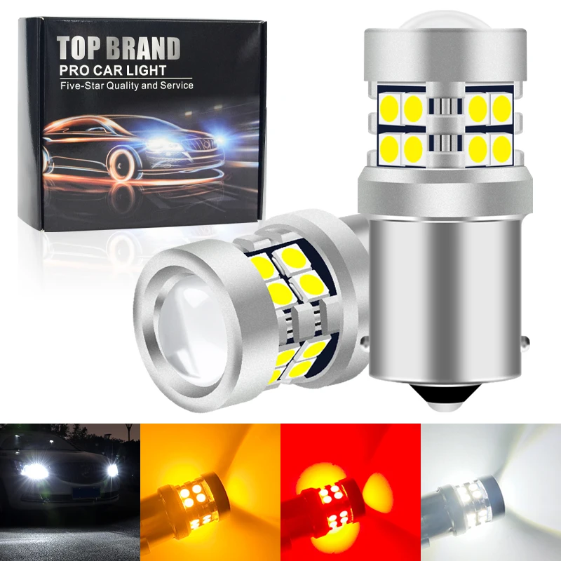 

20pcs 1156 BAU15S 1157 BAY15D BA15S T20 7440 7443 T25 3157 LED Bulbs 3030 19SMD Car Turn Signal Light Brake Reverse Parking Lamp