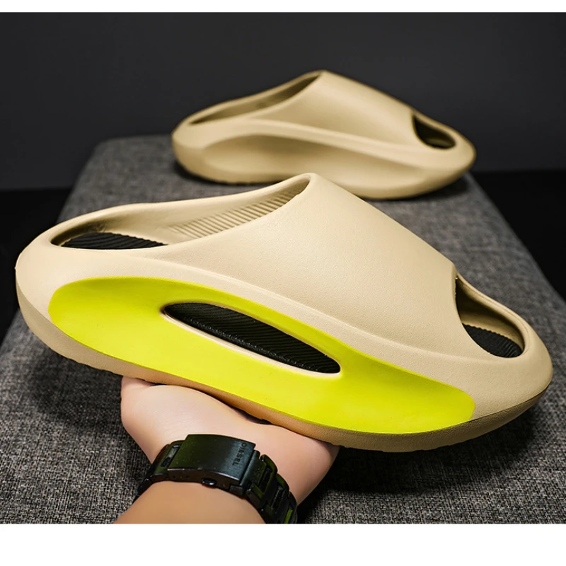 

EVA Slippers Shoe for Women Man Clappers 2023 Summer Casual Beach Shoe Thick Platform Slides Anti-slip Soft Cloud Slipper Sandal