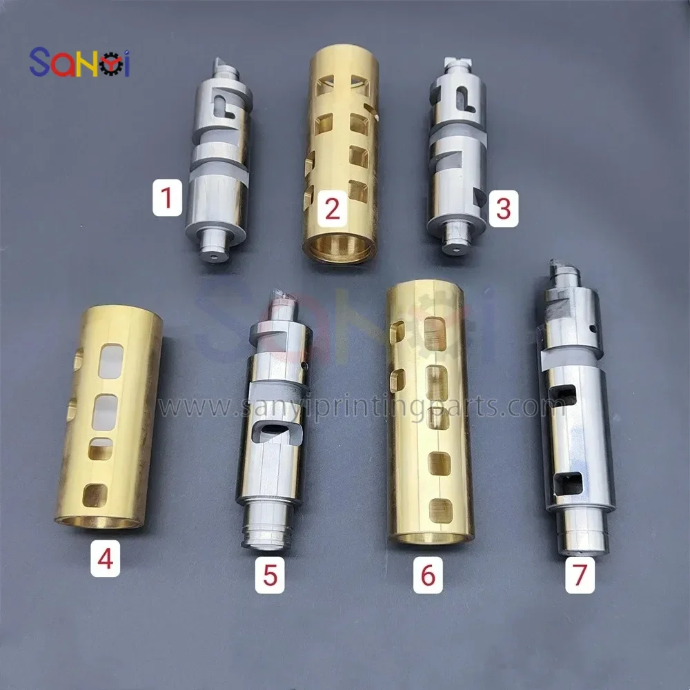 Фото Комплектующие для печатных машин Komori: клапан подачи L40, LS40, G40, сердцевина клапана, втулка клапана ﻿ №1