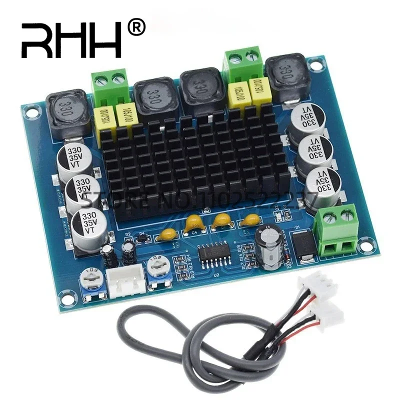XH-M543 Мощный цифровой усилитель мощности аудиомодуль класса D двухканальный 2*120 Вт
