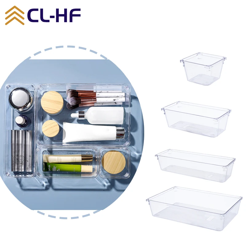 

Transparent Multifunctional Drawers Plastic Storage Box Cosmetics Organizer Drawer Sorting Storage Box Kitchen Home Storage Box
