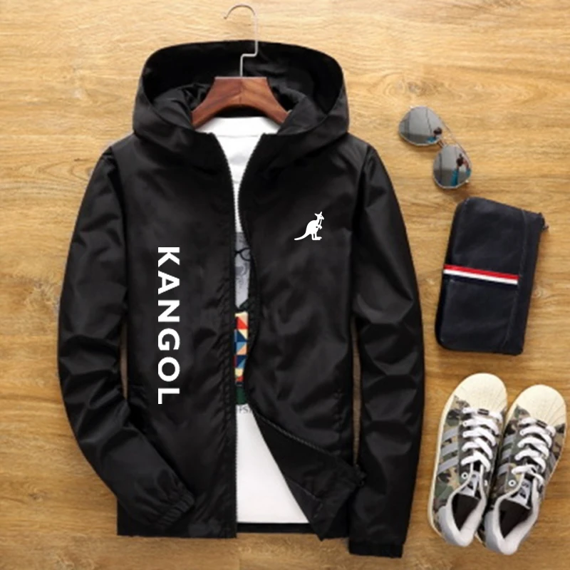 

Sonbahar Kangol erkek ceket baskılı rüzgarlık soruşturma macera Scholar üst dış giyim rüzgarlık