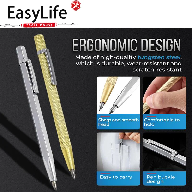 

1pcs Diamond Glass Cutter Carbide Scriber Metal Tile Cutting Machine Lettering Pen Engraver Glass Knife Scriber Cutting Tools