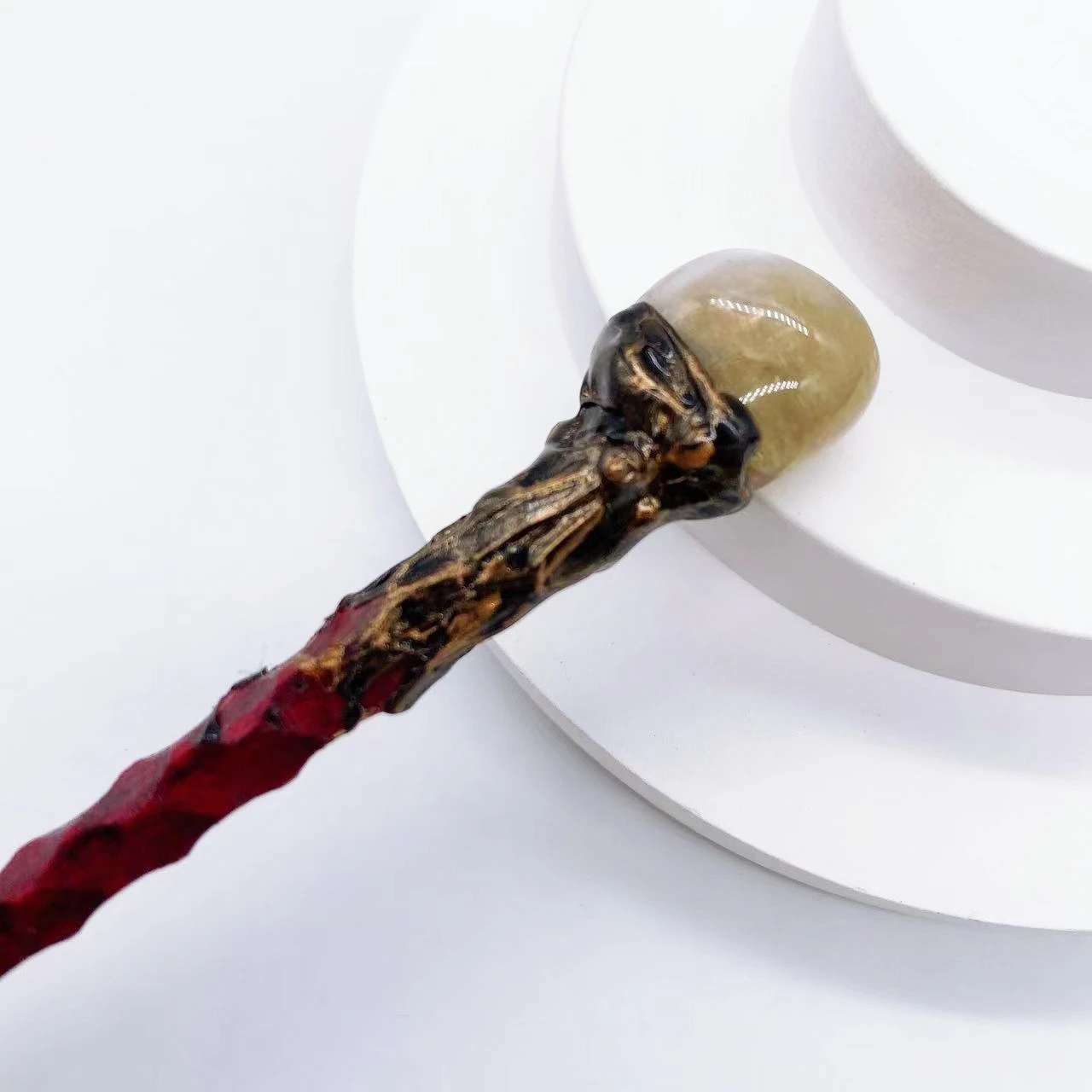 

Розовый кварц волшебная палочка 19 см