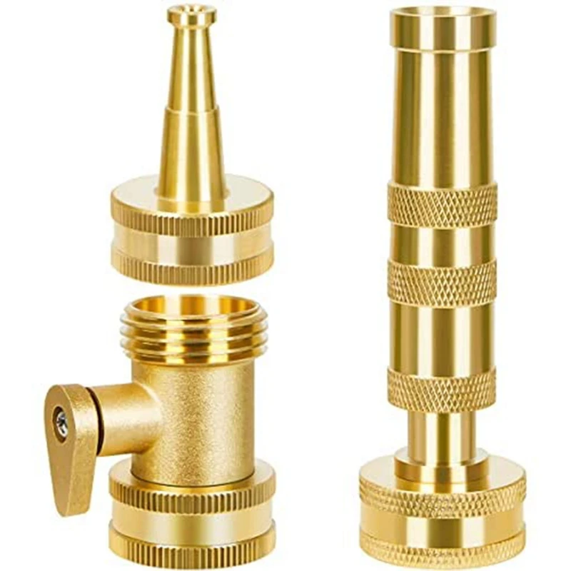 

Practical Hose Nozzle Sprayer,Adjustable Twist Hose Nozzle,High Pressure Jet Sweeper Nozzle with Shut Off Valve,Wash Hose Nozzle