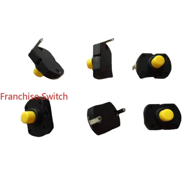 

10PCS Self-locking Switch Inserted Into 2-pin Button With Lock Flashlight Touch