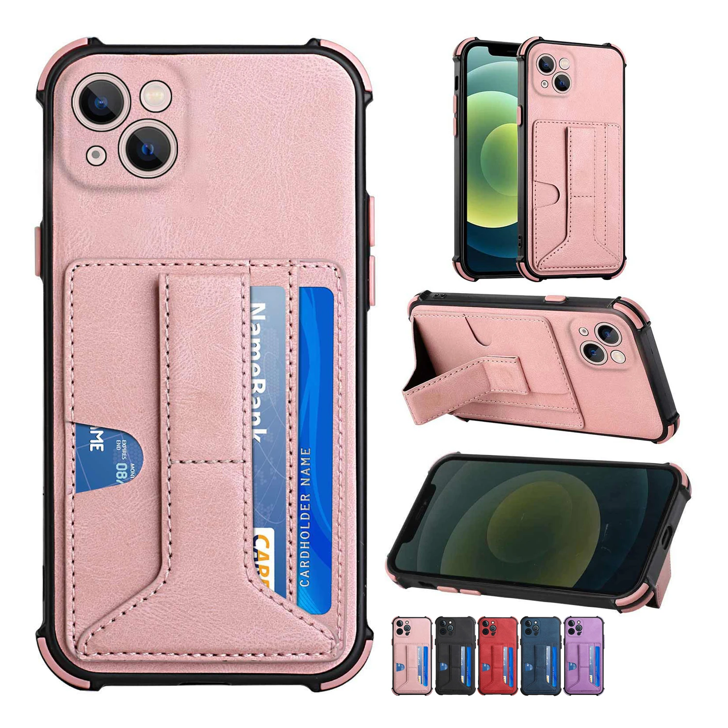 

Leather Case For Tecno Spark Go 6 Air 7 8 8C 7T 7P Camon 18i 18P 18 17 Pro 17P Pop 5 5P 4 Lite Pova 2 7 5 Air Card Slots Cover