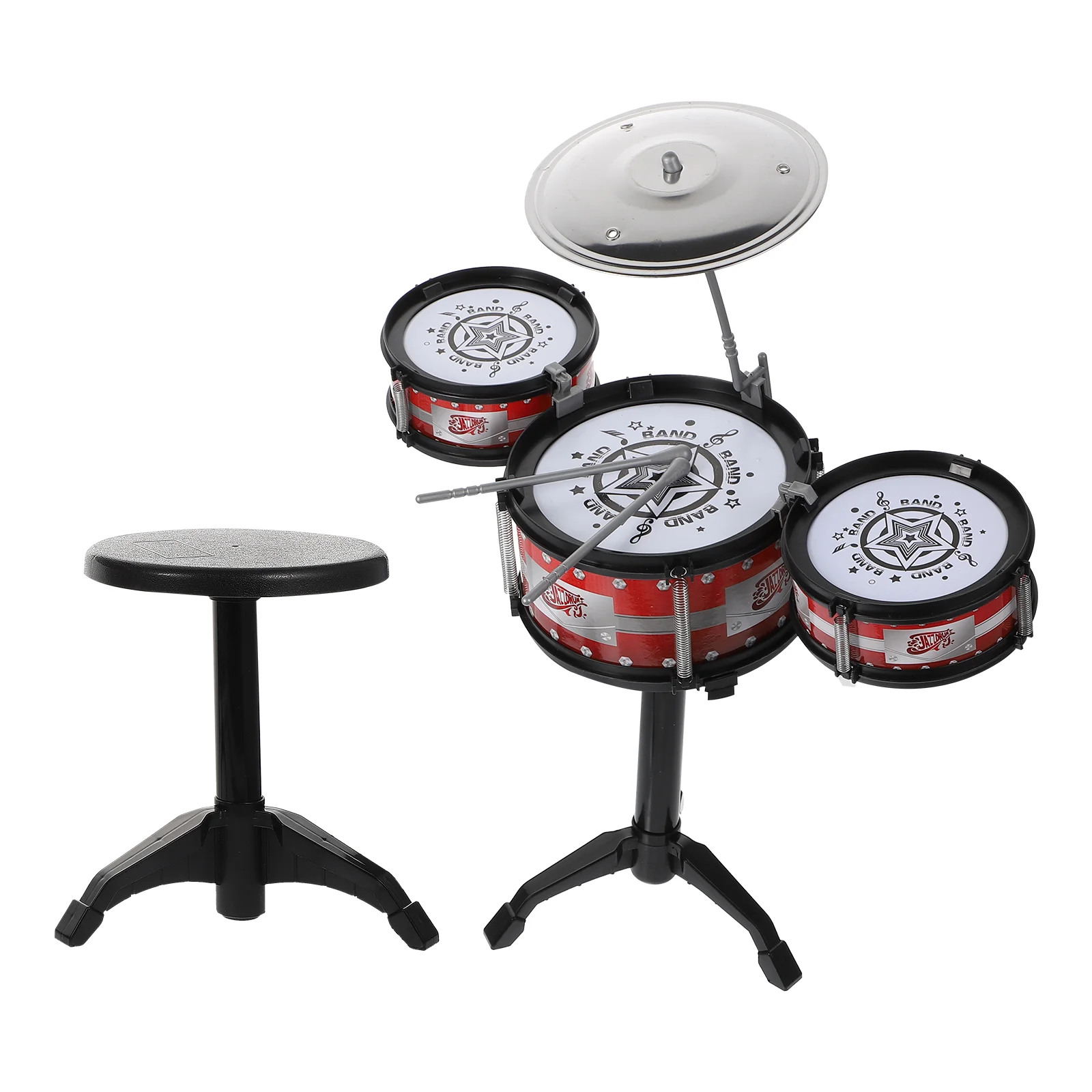 

Игрушечный барабан музыкальный детский Дошкольный набор Toysgift развивающий детский инструмент джаз