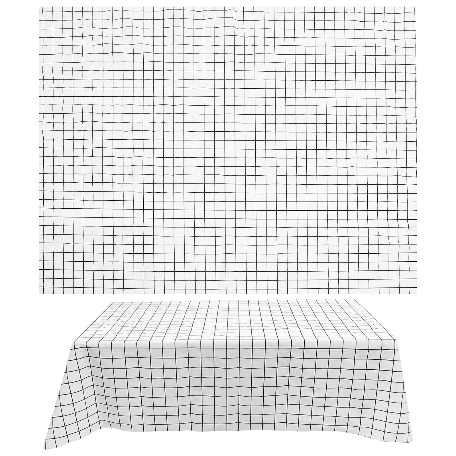 

2pcs Portable Plaid Table Cover Dustproof Picnic Table Fitted Cover Camping Supply