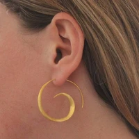 new personalized round spiral leaf earrings womens design earrings earrings