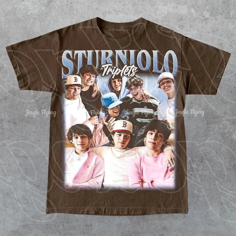 Ограниченная серия Sturniolo Triplets винтажная футболка подарок для женщин и мужчин