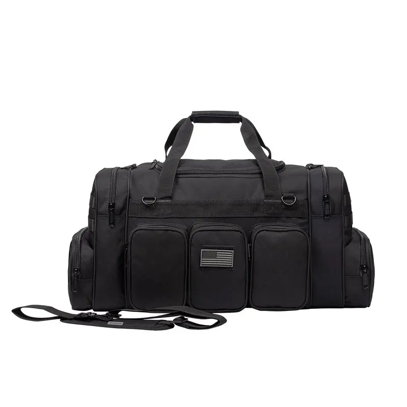 22 Inch  Tactical Duffel Bag Military Gun Range Travel Gym Bags Black