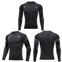 mens sport quick dry fitness cycling tights long sleeve breathable running sports basketball training clothing t shirt