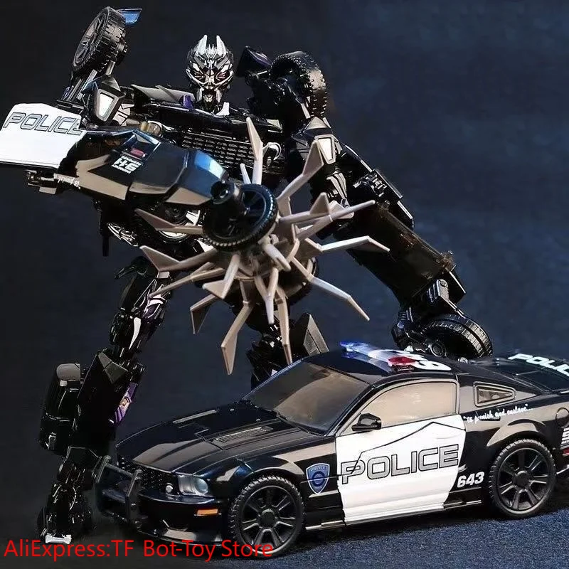 

【IN STOCK】Black Mamba Transformation BMB LS-02 LS02 Roadblock Police Car MPM05 Movie 5 Alloy Version Action Figure Robot Toys