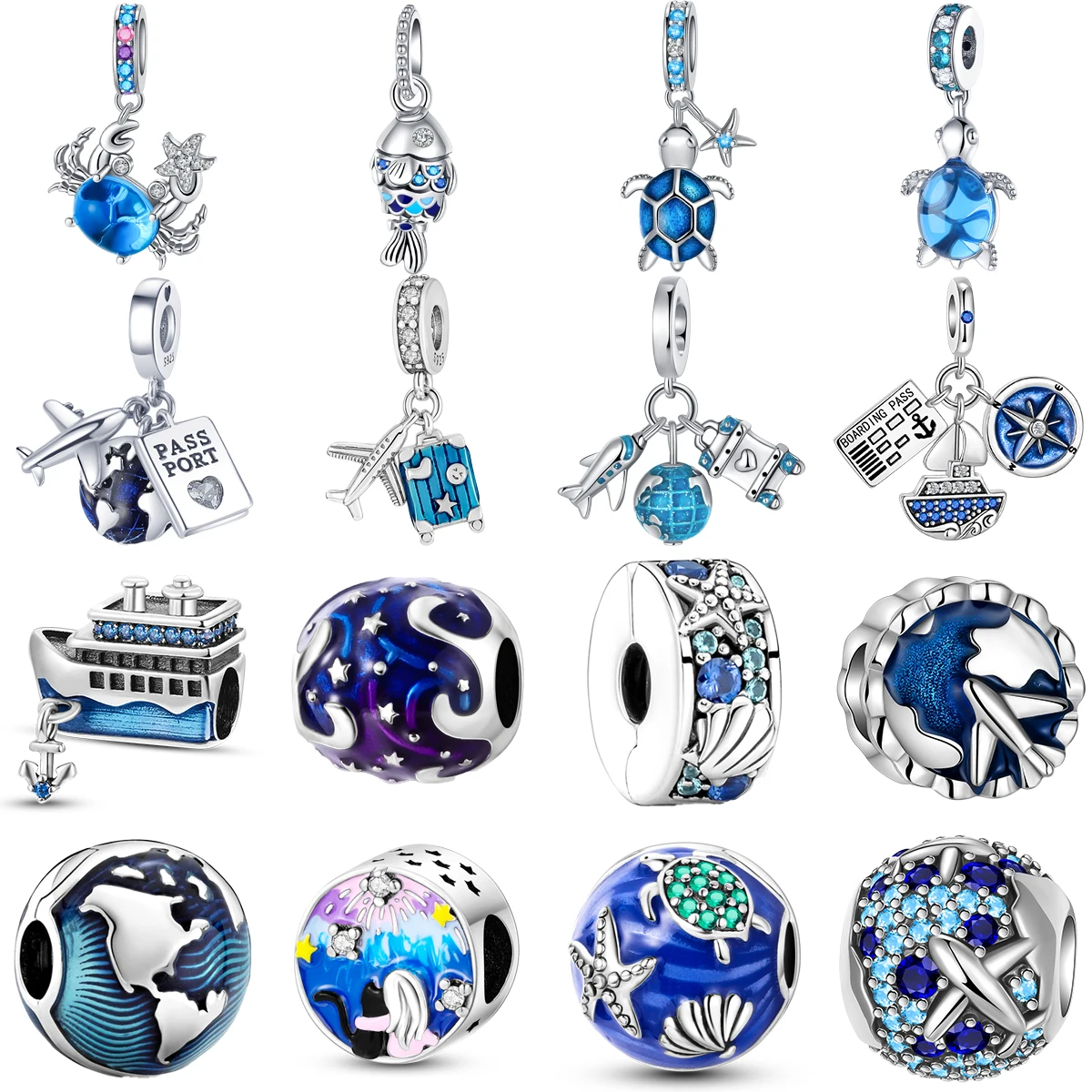 Бусины Pandora из серебра 2023 пробы для браслета 925