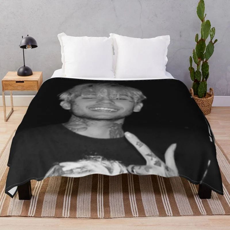 

Lil Peep Black White Smile, толстое теплое одеяло с рисунком, толстое одеяло для постельного белья, для дома, путешествий, офиса
