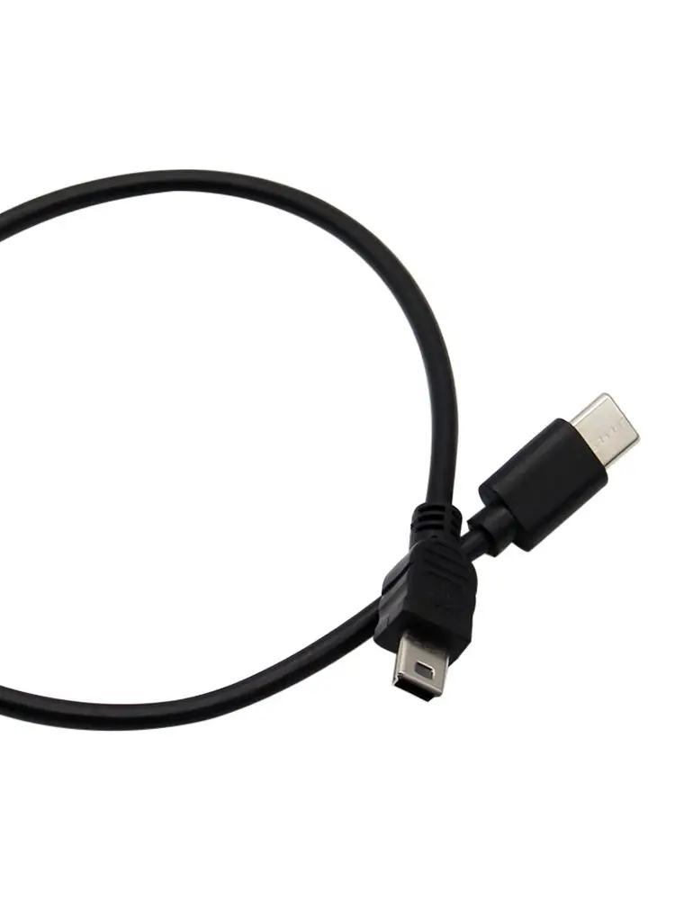 30cm USB Type C 3.1 Male To Mini USB 5 Pin B Male Plug Converter OTG Adapter Lead Data Cable for Macbook pro Digital Camera