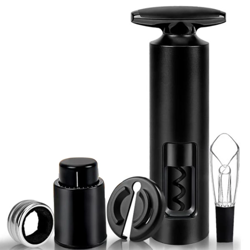 

Штопор открывалка для бутылок вина домашняя кухня открывалка для бутылок инструмент самонатягивающийся ручной вращающийся портативный ак...