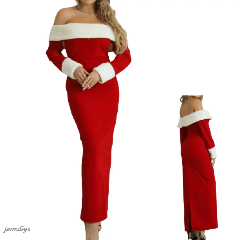 Женский костюм Mariah для косплея Все я хочу на Рождество красный наряд костюмные