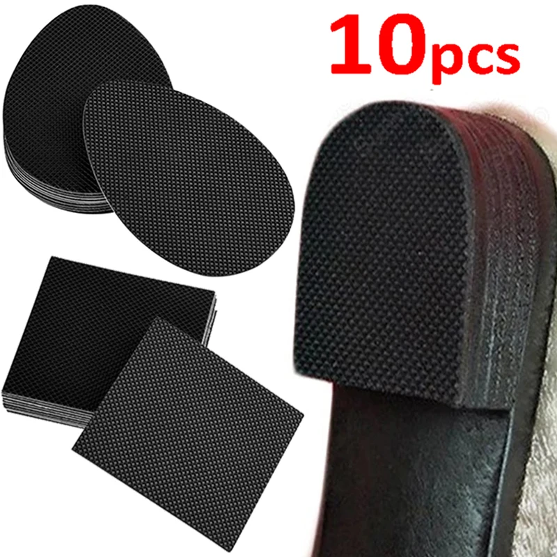 10Pcs Anti-Slip Heel Sole Protector Shoe No-adhesive Sticker Pads for Women Shoes Repair High Heels Sandal Outsole Shoe Care