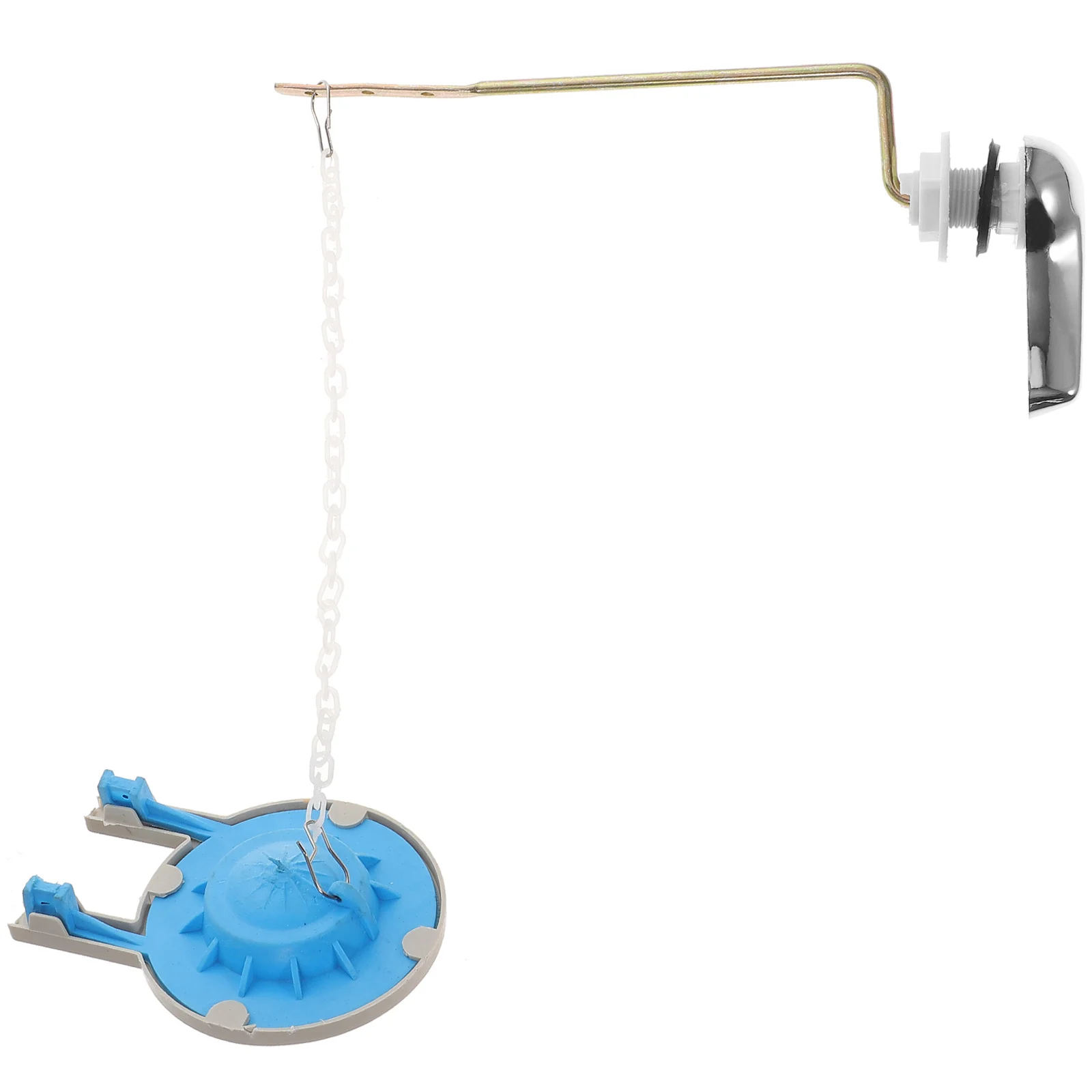 

2pcs Toilet Flush Handle Side-Mounted Metal Toilet Tank Lever with Toilet Flapper Replacement