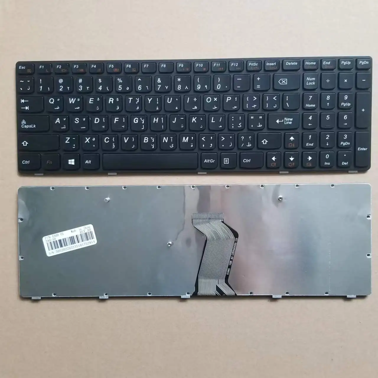 Новая арабская клавиатура для Lenovo G500 G505 G510 G710 AR черная