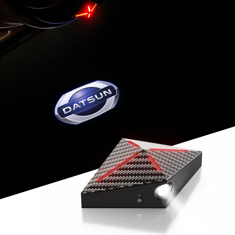

For Nissan Datsun Cross Z 24z 26z 240z 280z 2PC Car Door Light Welcome Light Door Opening Warning Led Universal Sticker