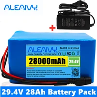 genuine 24 v 28ah battery pack 250w 350w 29 4v 7s5p for bag wheelchair electric bicycle lithium ion battery 29 4v 2a charger