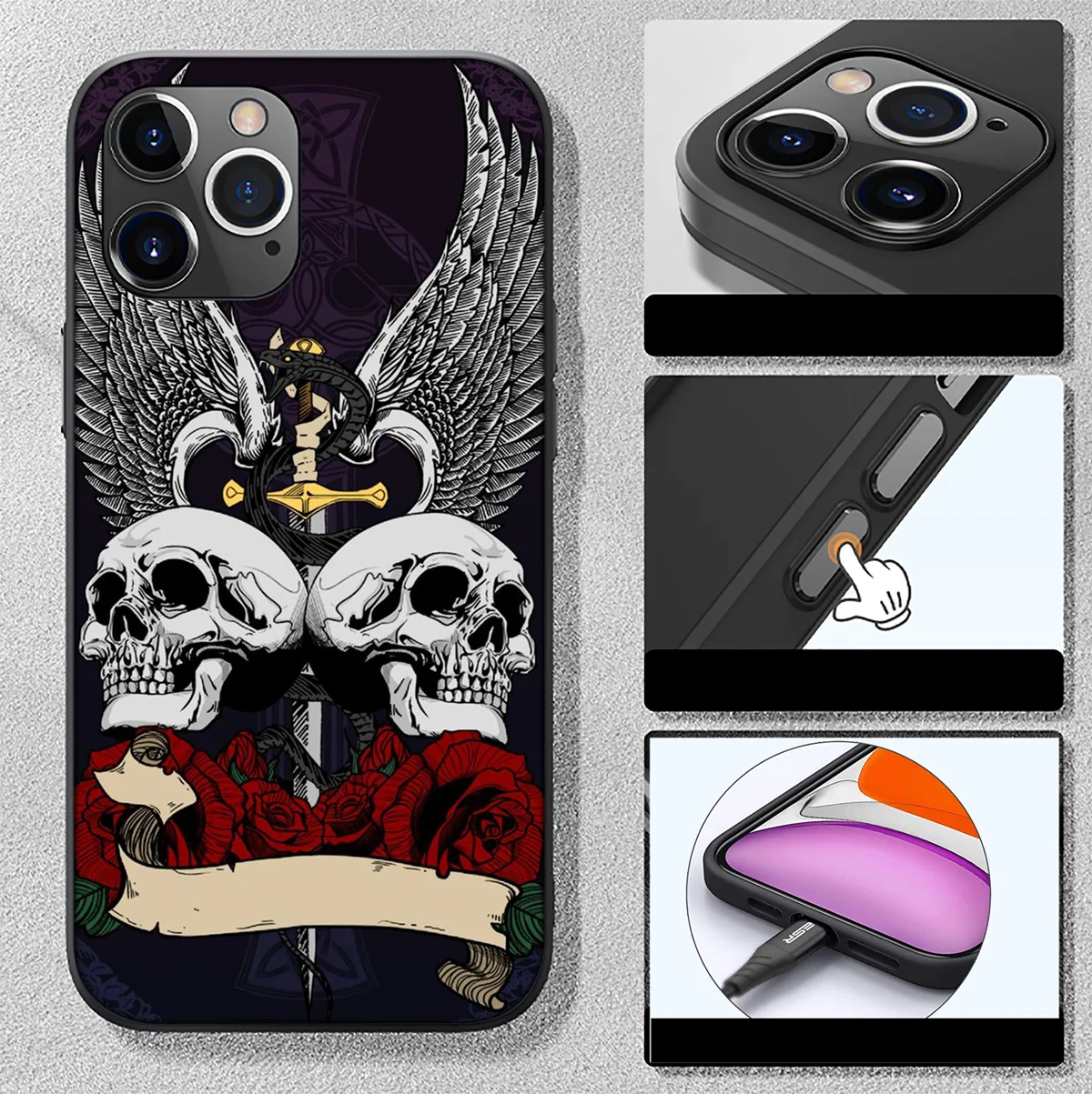 Grim Reaper Skull Skeleton New чехол для телефона Realme C3 C2 3 3i 5i 5 6s 6 7 8 8i 9i Pro