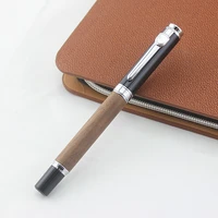 jinhao metalwooden luxury ballpoint pen silver clip blue black ink fountain pens for office business roller ball pen