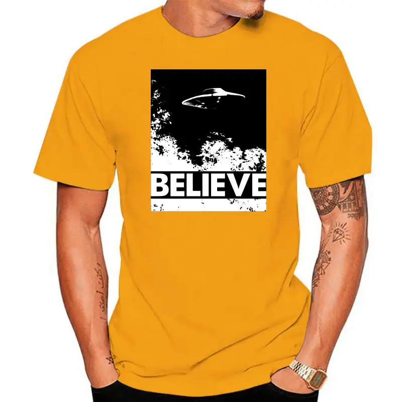 

X-Files Believe Ufo Black Adult T-Shirt
