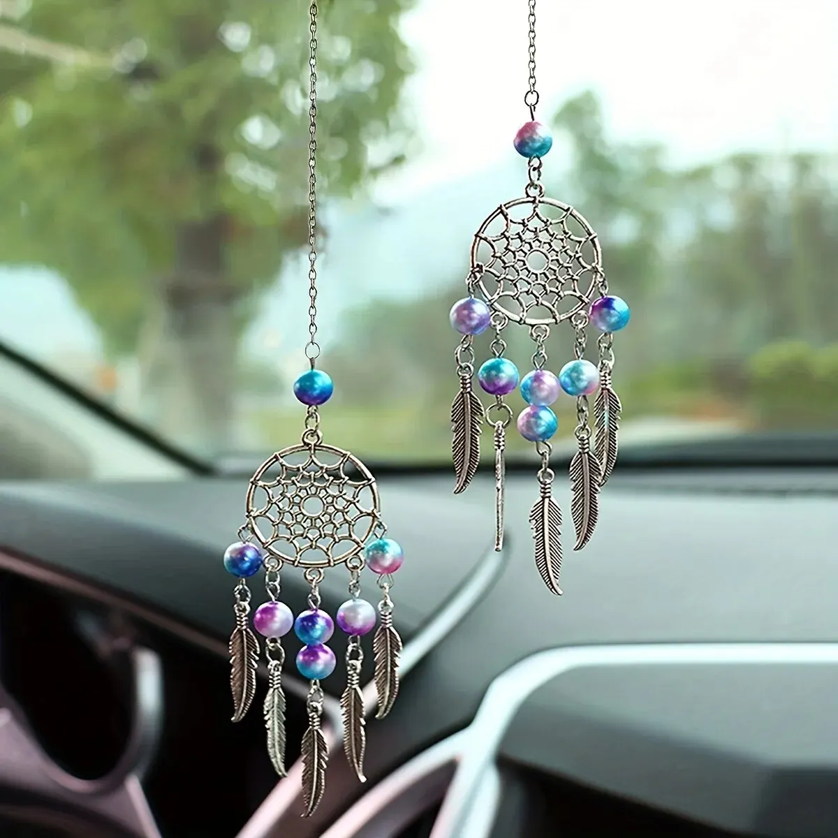 2 шт. Набор Ловец снов луна бисер колокольчики Подвесные Украшения для украшения