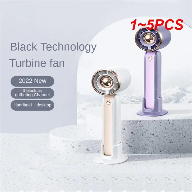 

1~5PCS Hand-held Fan Mini For Student Dormitory Office Outdoor Semiconductor Refrigeration Cooling Portable Silent Ventilador