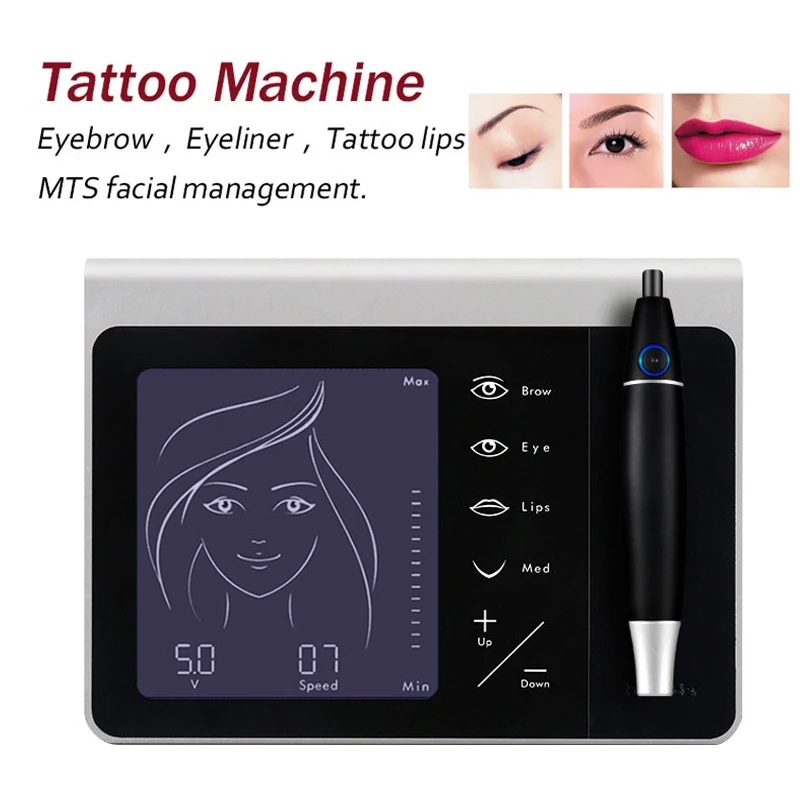 

Professional Digital Permanent Makeup Kit Digital Eyebrow Lip Eyeliner Body Pen Machines Sets MTS PMU Rotary Tattoo Machine Part