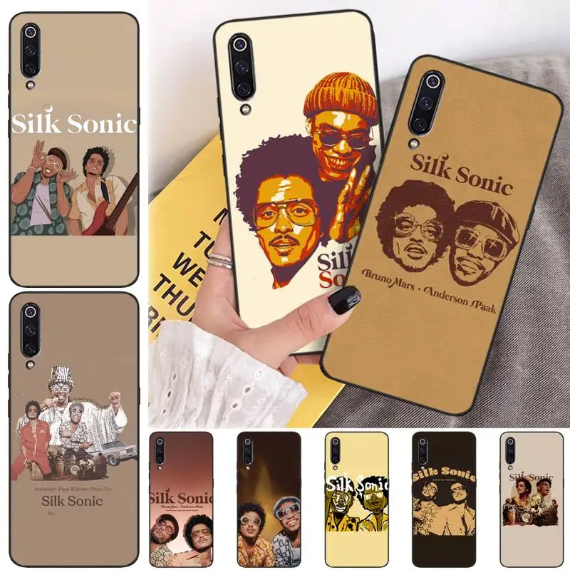 

Silk Sonic Phone Case For Xiaomi Mi Cc Note 7 8 8t 8es 9 9se 9a 10 10t 11 F1 MAX 2 3 Pro Lite Ultra Funda