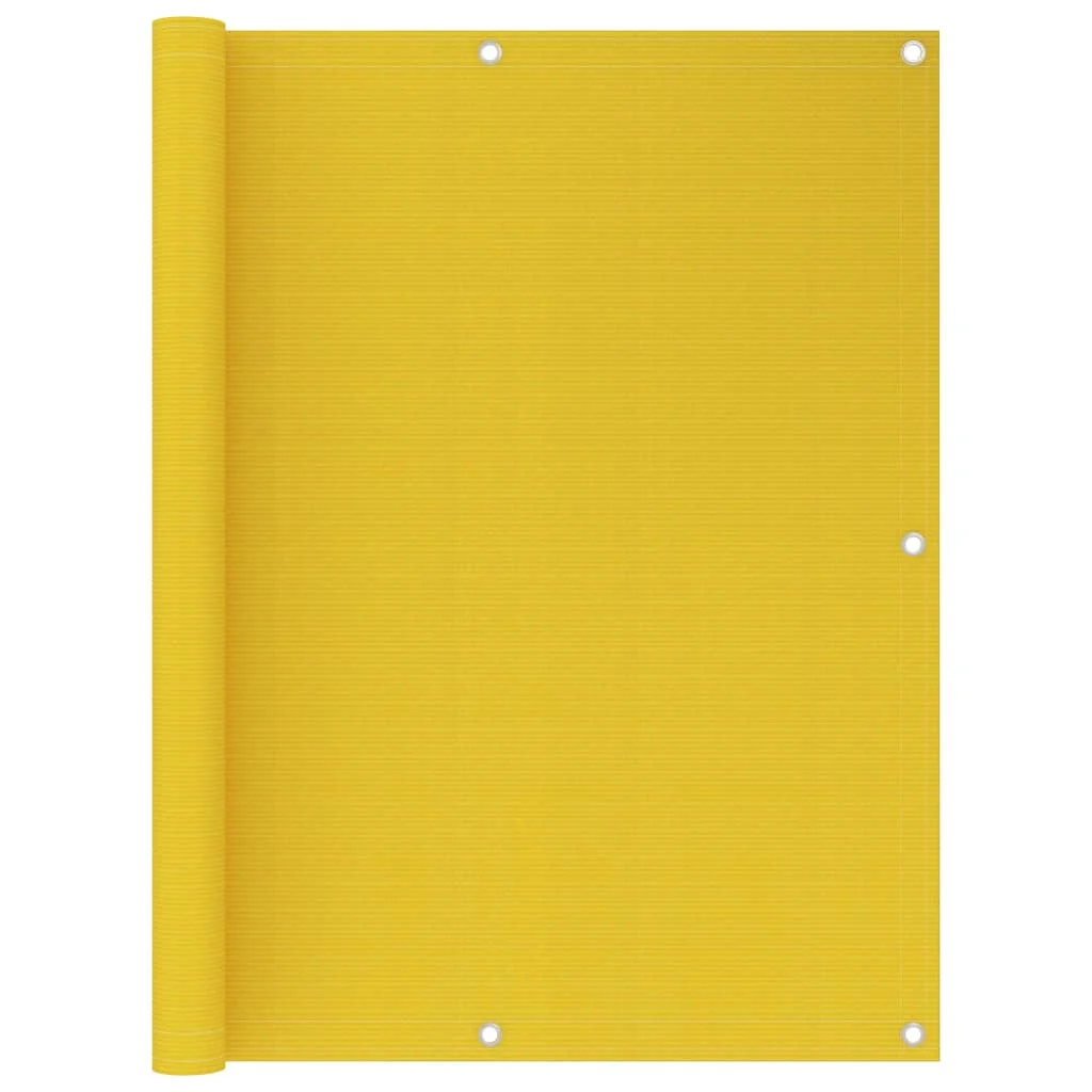 

Balcony screen yellow 120x600 cm HDPE