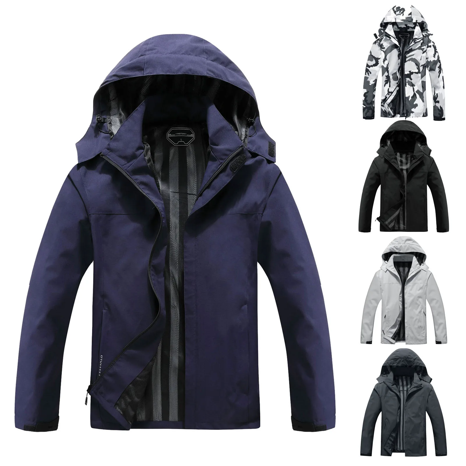 

Winter Parka Men Windbreak Charge Coat Plus Thick Warm Windproof Fur Coats Male Windbreak Hooded Zp Up Overcoat Bomber Jackets