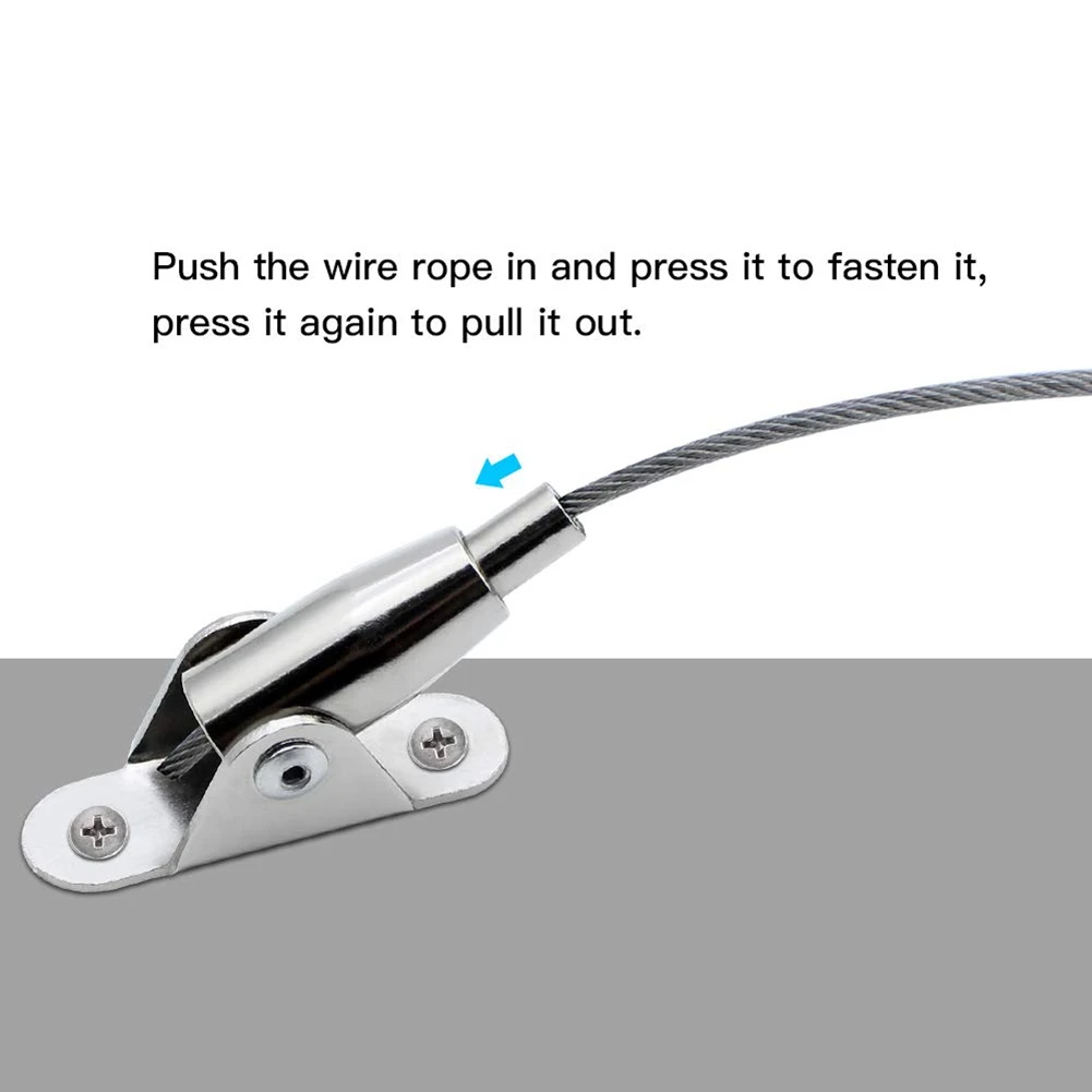 10 м Проволочный Трос из нержавеющей стали с покрытием 2 мм стальной трос