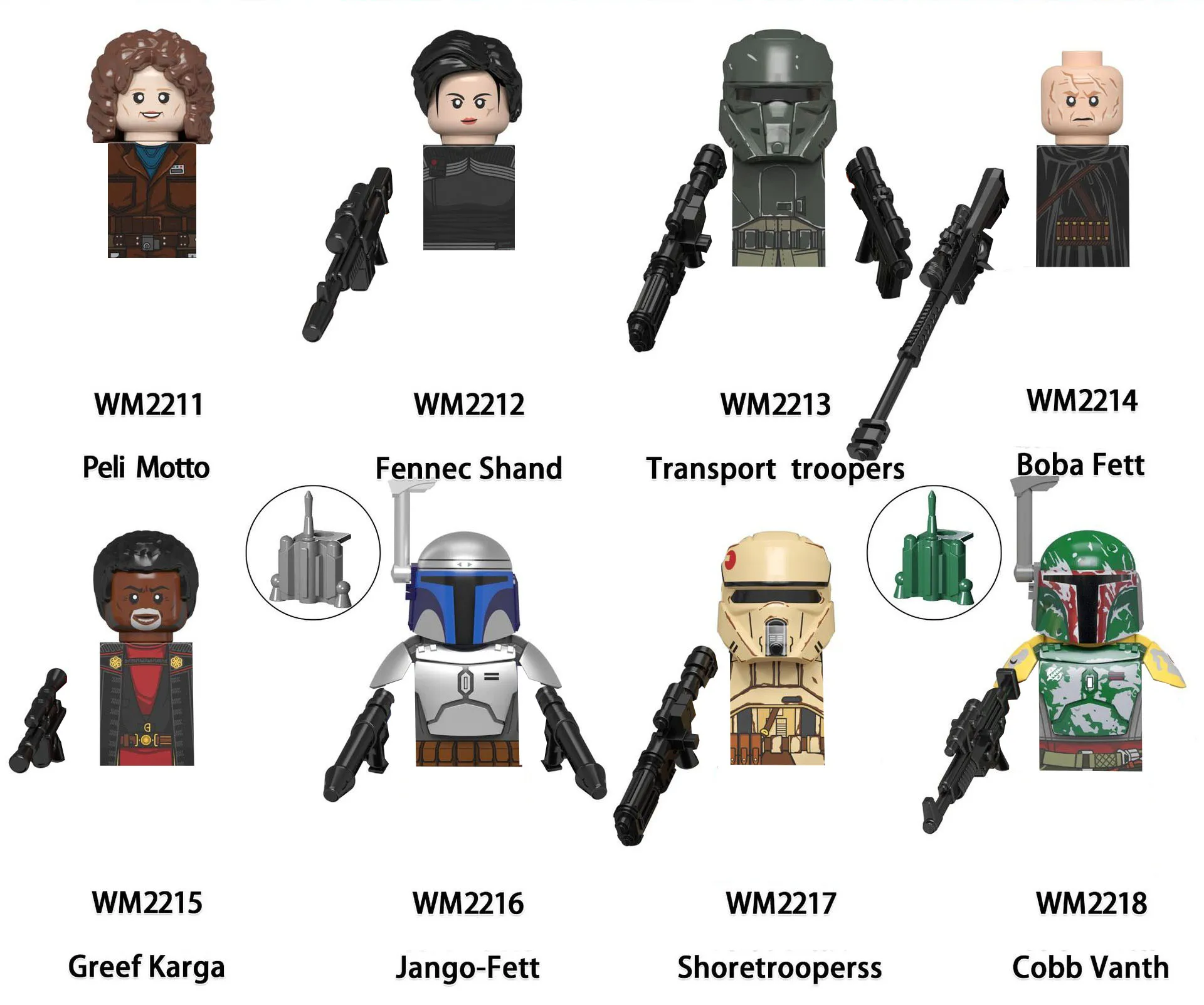 

WM6122 Clone Soldier Mini Robot Figure Building BricksBB8 Small Particle Building Blocks Toys Boy Anime Figure Minifigures