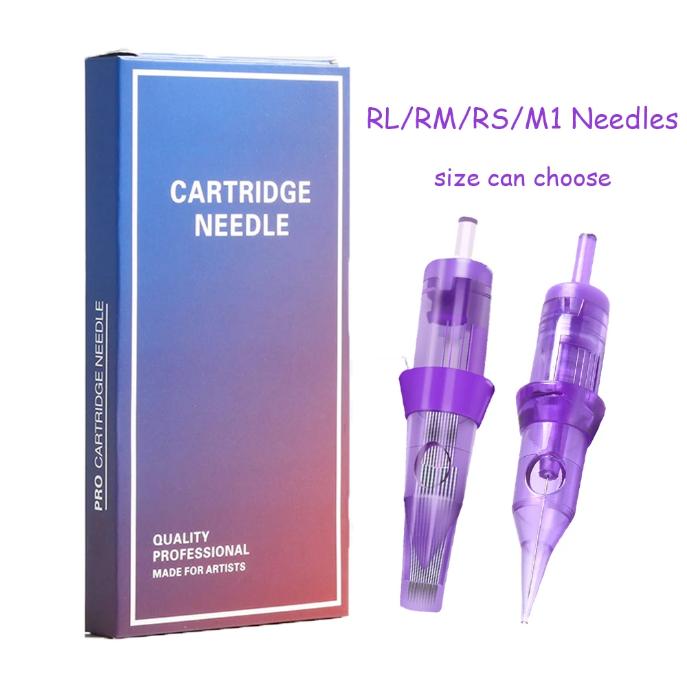 10 Упаковок/50 Упаковок Одноразовых Игл Для Тату-картриджей Pro С Круглым Вкладышем