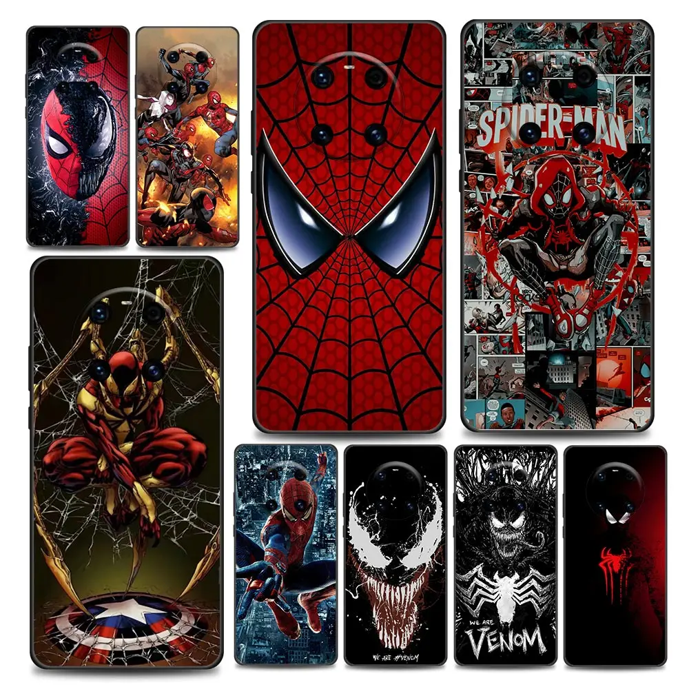 

Marvel Venom Spiderman Huawei Case for Y6 Y7 Y9 2019 Y5p Y6p Y8s Y8p Y9a Y7a Mate 50 20 40 Pro RS Soft Silicone