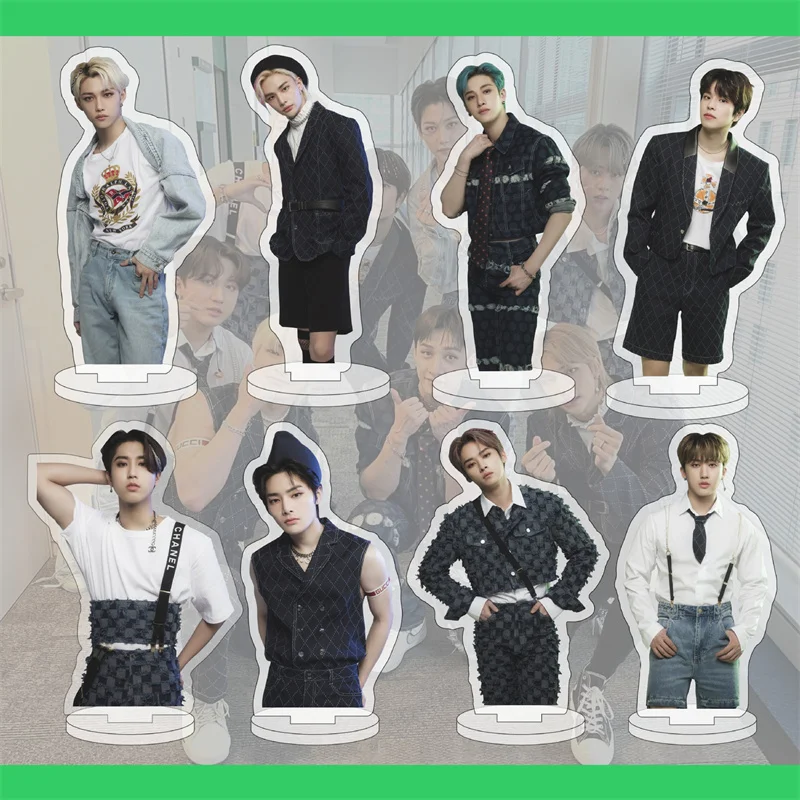 

Kpop Stray Kids Acrylic Standee New Album Acrylic Transparent Figures Standing Desktop Small Station Wholesale Fans Collection