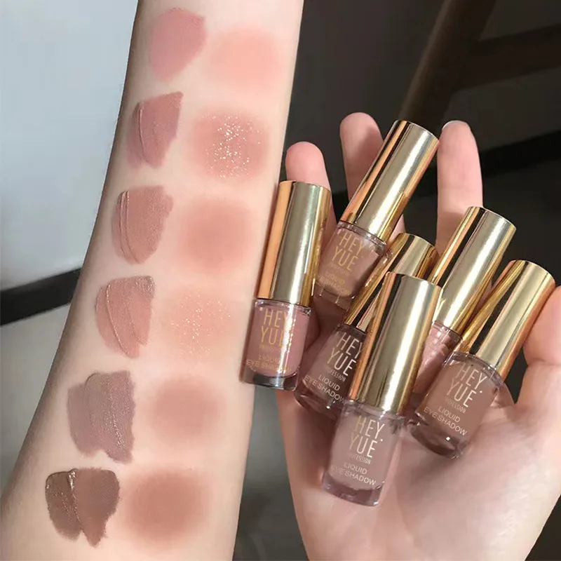 

6 Colors Matte Eyeshadow Palette Eyeshadow Primer Waterproof Glitter Nude Eye Pigment Matte Tea Brown Liquid Eye Shadow Cosmetic